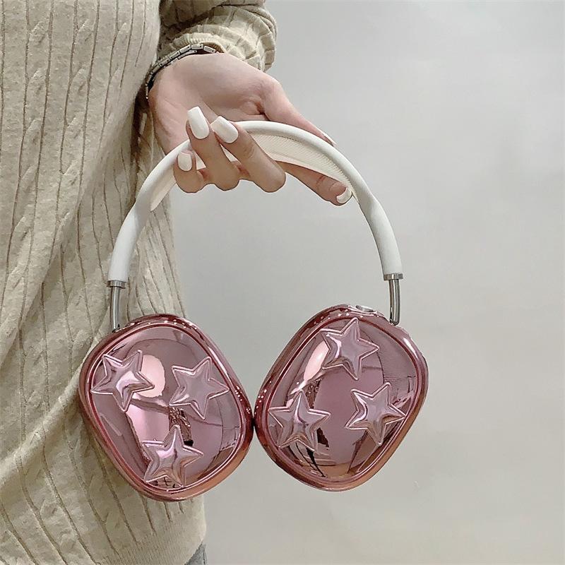 Ins-plated 3D Star shaped Earphone Case