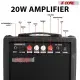 5 Core Guitar Amp 20W Electric Portable Mini Amplifier W Built In 6.5" Speaker Aux Headphone Jack