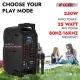 5 Core Party Speaker Bluetooth 250W Big Monster Powered Rechargeable Outdoor PA DJ System W Disco Lights 2 Wireless Karaoke Mics Portable Rolling Speakers W Handle Black - ACTIVE HOME 8 2-MIC