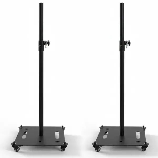 5Core Speaker Stand 2Pc Heavy Duty Adjustable Height 61" DJ PA Stands 35mm Mount 100Lb Capacity