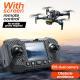 Drone With Screen Remote & Obstacle Avoidance, Foldable Brushless Quadcopter With 2 Batteries & RGB Lights