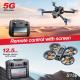 S156 8K Dual Camera Drone With 5.9 Inch HD Screen Remote Controller Brushless Motor Long Battery Life Foldable FPV Quadcopter For Aerial Photography Beginners