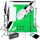 45W White Umbrellas Silver Black Umbrellas Soft Light Box Background Stand Light Stands Four - Do Not Sell On Amazon