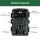 64GB 60MP Wildlife WIFI APP Trail Camera 4K Night Vision Outdoor Hunting Camera