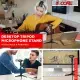 5 Core Desk Mic Stand Height Adjustable Desktop Microphone Stands Metal Tripod Portable Foldable