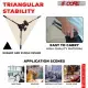 5 Core Desk Mic Stand Height Adjustable Desktop Microphone Stands Metal Tripod Portable Foldable