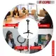 5 Core Desk Mic Stand Height Adjustable Desktop Microphone Stands Metal Tripod Portable Foldable