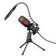 USB Microphone For Gaming And Podcast, RGB Light Small And Easy Setup