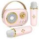 Etpark Kids Karaoke Machine Portable Bluetooth Speaker 2 Wireless Mics 6 Effects