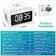 Alarm Clocks Bedside, Digital Alarm Clock Radio With Bluetooth Speaker, USB Charging Port, FM Radio, Universal Wireless Qi Charging, Dimmable LED Display, Dual Wireless Speaker For Home, Work