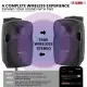 5 Core Party Speaker W Microphone 400W Big Rechargeable Bluetooth Loud PA DJ Karaoke System W Stand