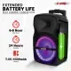 5 Core Party Speaker W Microphone 400W Big Rechargeable Bluetooth Loud PA DJ Karaoke System W Stand