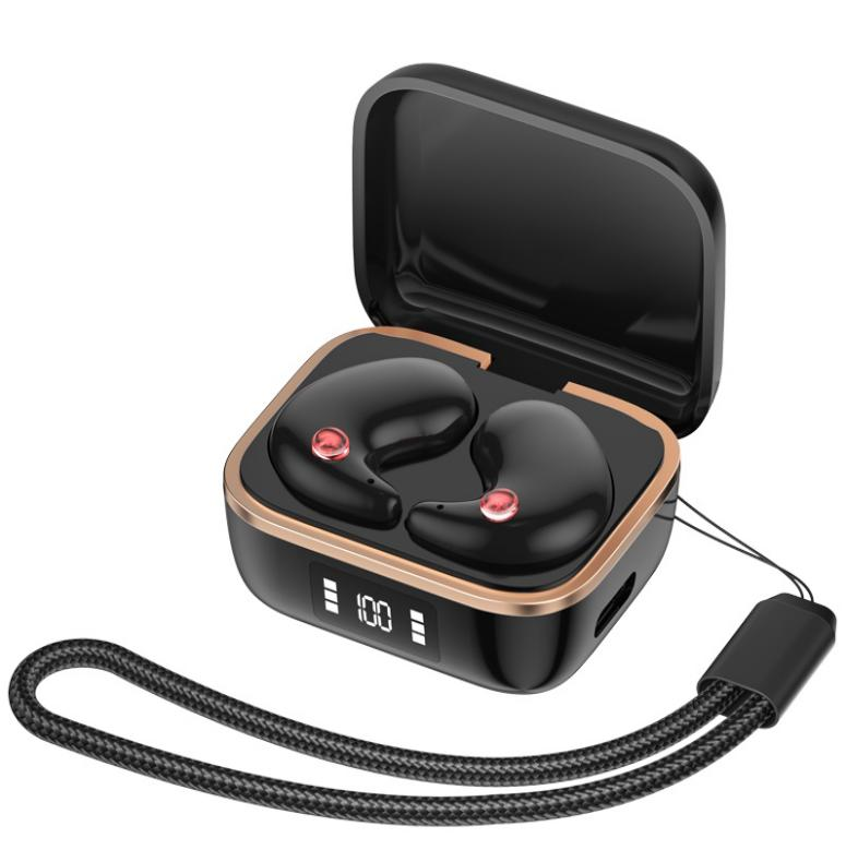 Noise reduction Bluetooth headset-black-PC+ABS-1 pair - Option1