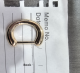D-shaped luggage buckle-gold-zinc alloy-1 piece