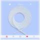 Data cable wrapped around spring rope-laser powder-1 piece