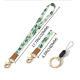 Leather-Polyester Wrist-Neck Dual-Use Keychain Lanyard