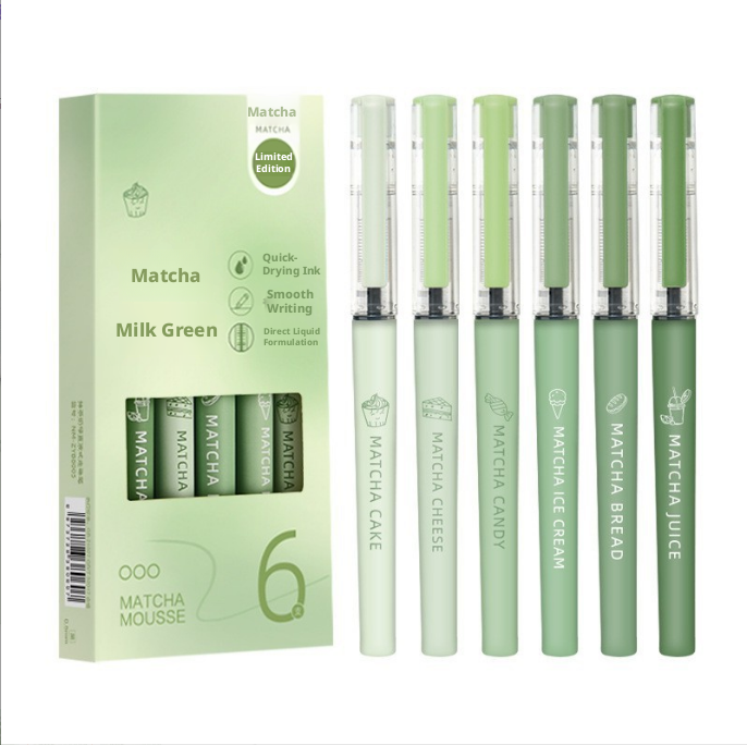 Jasmine Milk Tea Gel Pen-0.5mm-6 pcs - Option1