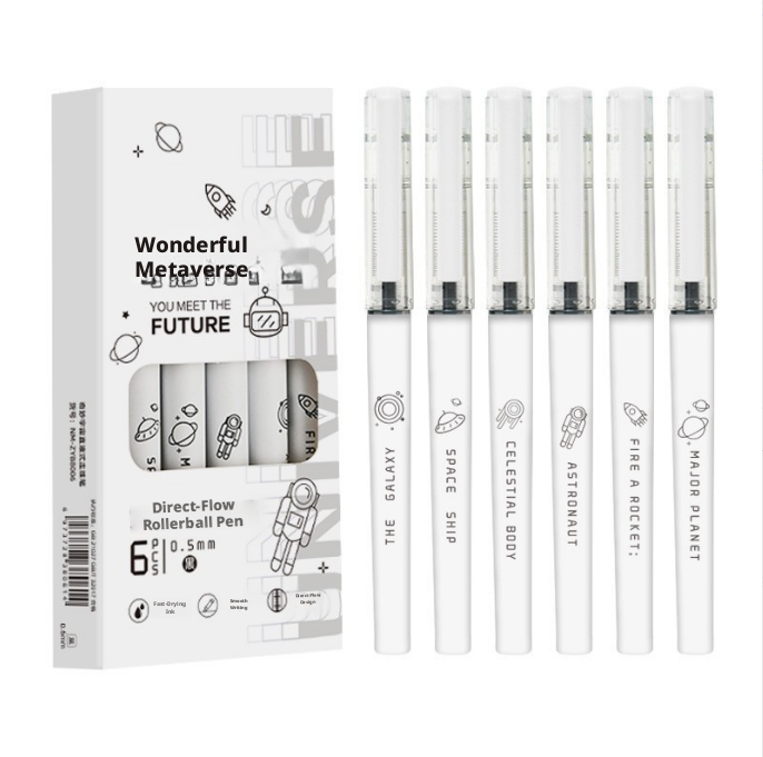 Wonderful Universe Gel Pen-0.5mm-6 pcs - Option1