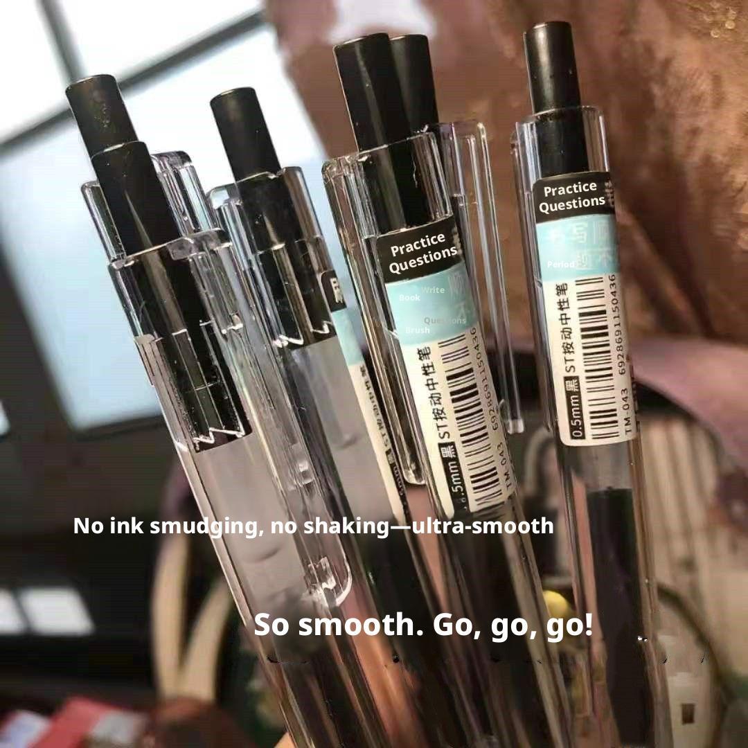 Press brush pen-0.5 gel pen-black-1 pack - Option1