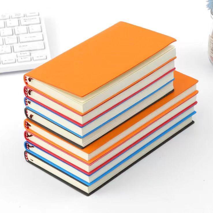 A6 Soft Leather Notebook-Blue-1 Pack-Bag - Option1