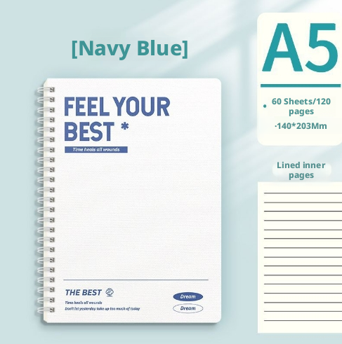 Thickened coil notebook-A5-Ivory White-1 copy - Option1