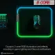 5Core Gaming Mouse Pad RGB 12 Light Modes 2 Zone Desk Mouse Mat W Rubber Base