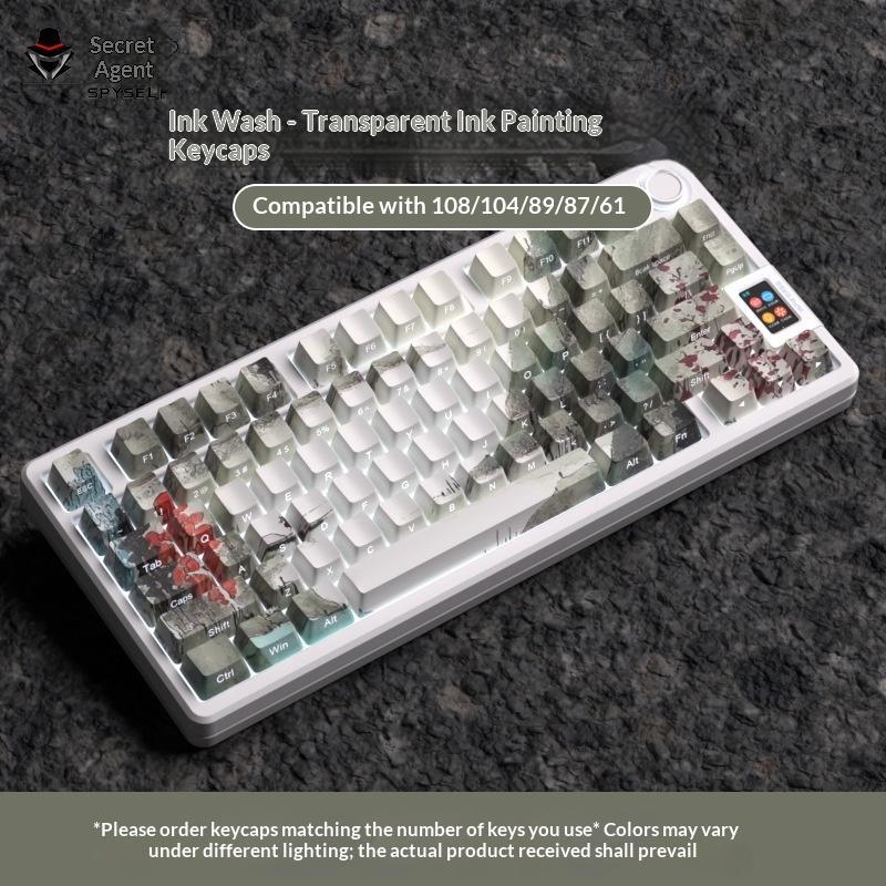 Gradient-colored, Personalized Keycaps For 87104-key Keyboards