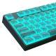 Crystal Jelly Side-engraved Keycaps For A 136-key Compact Full-size Keyboard