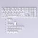 Crystal Jelly Side-engraved Keycaps For A 136-key Compact Full-size Keyboard
