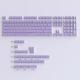 Crystal Jelly Side-engraved Keycaps For A 136-key Compact Full-size Keyboard