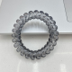 Telephone cord hair ring-transparent black-1