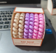 High-elastic telephone cord hair ring-light coffee + khaki + rice-6 pieces-1 box