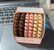 High-elastic telephone cord hair ring-light coffee + khaki + rice-6 pieces-1 box