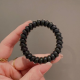 Jelly telephone line hair circle-coffee color-1 piece
