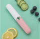 Two-in-one fruit knife-green and pink-1
