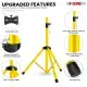 5 Core Speaker Stand Pair Adjustable 31 To 54" PA DJ Tripod Stands Heavy Duty W 35mm Insert 132 Lbs