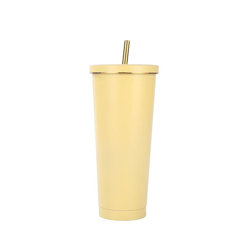 Car straw cup-yellow-18 * 7 *10cm-1 piece - Option1