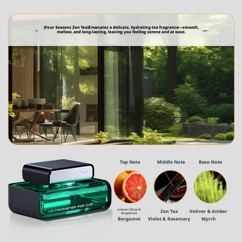 Car Aromatherapy-Four Seasons Zen Tea-60ml-1 piece - Option1