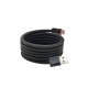 Braided magnetic data cable-U-C port-66W-white-length 1m-1 piece