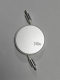 Retractable data cable-double C head model-white-1 piece
