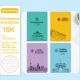 School notebook-Classic reading model-Random color-1 book