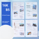 School notebook-Classic reading model-Random color-1 book