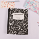 B5 Notebook-Marbled Snow Pattern-Black-1 notebook