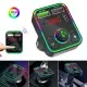 2 Pcs Wireless Car FM Transmitter Mini LED Screen MP3 Bluetooth 5.0 Fast PD Adapter