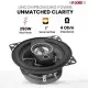 5Core Coaxial Door Car Speakers 4 Pair 250W 4Ohm 2 Way Component Subwoofer Audio W Super Tweeter