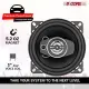 5Core Coaxial Door Car Speakers 4 Pair 250W 4Ohm 2 Way Component Subwoofer Audio W Super Tweeter