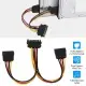 15 Pin Y Splitter Cable Adapter Male To Female Converter Cord For Hard Drive