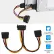 15 Pin Y Splitter Cable Adapter Male To Female Converter Cord For Hard Drive