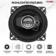 5 Core 2 Way 4 Car Stereo Speakers 250W Pair Coaxial Subwoofer W Tweeter | Universal Fit Quick Easy Replacement Component Speaker Vehicle Door/Side Panel Mount Compatible Deep Bass (PAIR) - CS 04 2W