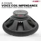 5 Core 15 Inch Woofer 500W Car Audio Subwoofer Pair 4 Ohm Impedance Replacement Deep Bass Sub W 60 Oz Y30 Magnet Poly Cone Rubber Surround For Vehicle Sound System - WF 15 156 PP 4OHM 2PCS